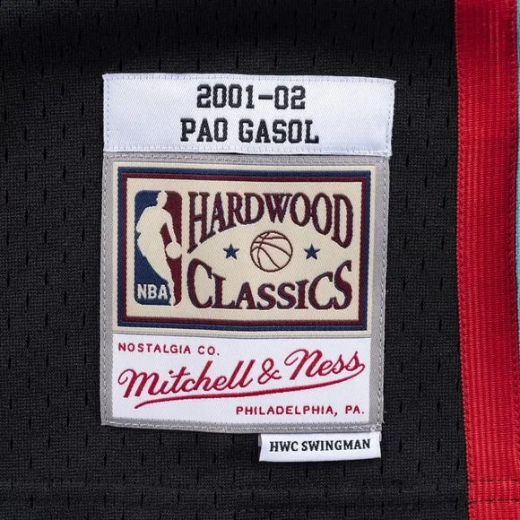 Mens Mitchell & Ness NBA Swingman Jersey Grizzlies 2001 Pau Gasol